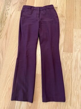 White House Black Market Plum Boot Cut Pants